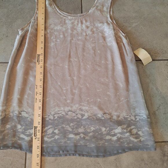 Coldwater Creek Silk  Sleeveless Top P/S (6-8) - Picture 5 of 6